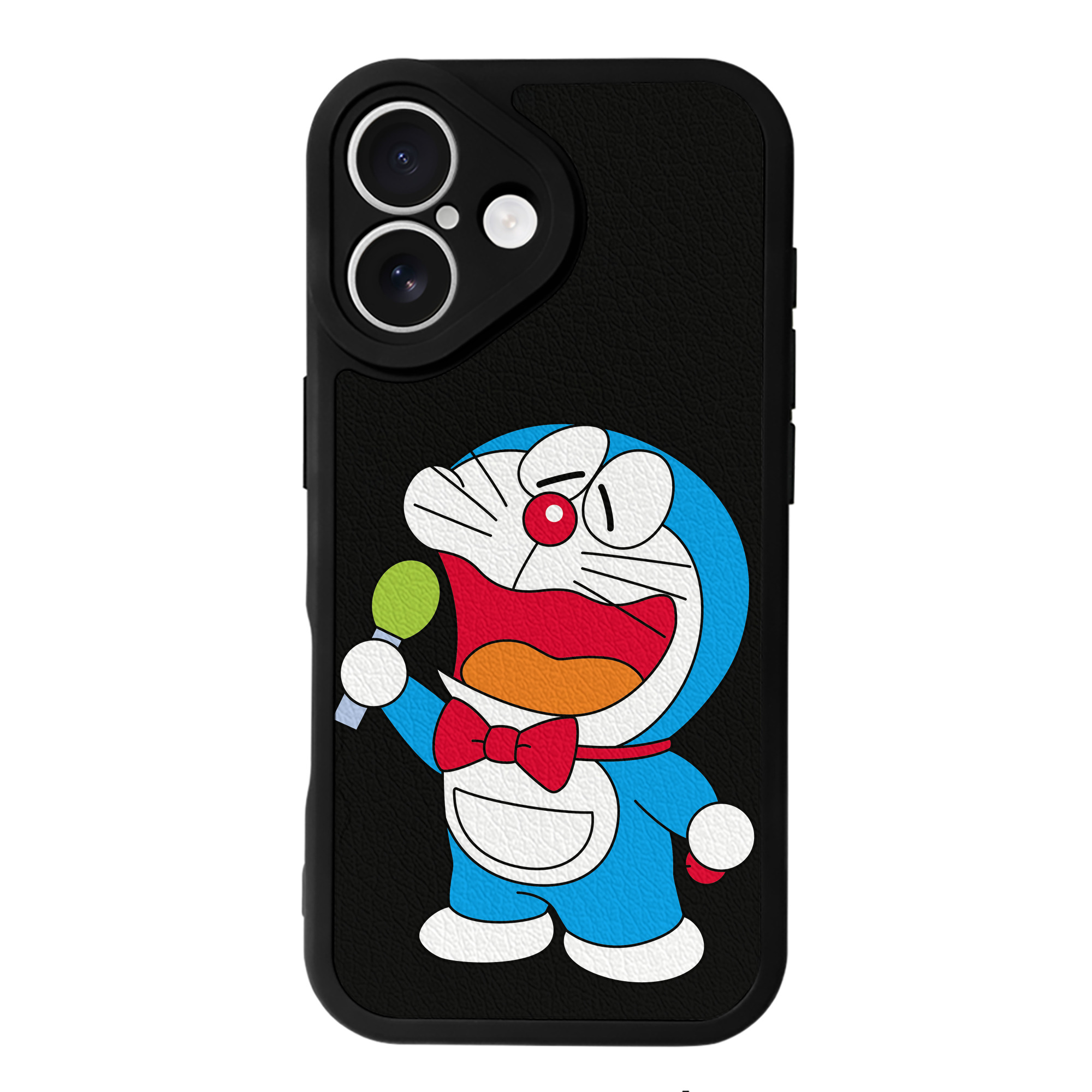 （画像用） ドラえもん Doraemon 【iPhone 16シリーズ対応】シリコンスマホケース（レザー調） 材質：シリコン